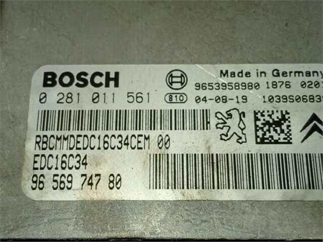 Foto 2ª: Centralita Motor ECU Citroen C5 1.6 HDI (RC8HZB) [9HY (DV6TED4)]
