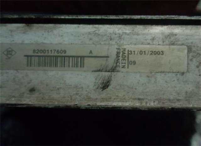 Foto 2ª: Radiador Motor Renault Megane 1.9 CONFORT AUTHENTIQUE [1.9 LTR. - 88 KW DCI DIESEL] II CLASSIC BERLINA (2003-_) [F9QB800]