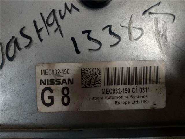 Foto 3ª: Centralita Motor ECU Nissan Qashqai 2.0 TEKNA [2.0 LTR. - 104 KW 16V CAT]