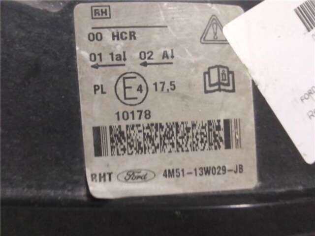 Foto 3ª: Faro Derecho Ford Focus 1.8 TREND [1.8 LTR. - 85 KW TDCI TURBODIESEL CAT] [KKDA]