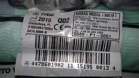 Foto 2ª: Airbag Cortina Delantero Izquierdo Mercedes Clase V 200 136CV 100KW (2014)