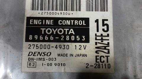 Foto 3ª: Centralita Motor ECU Toyota Previa 2.4 16V CAT 156CV 115KW [2AZFE] (2003)