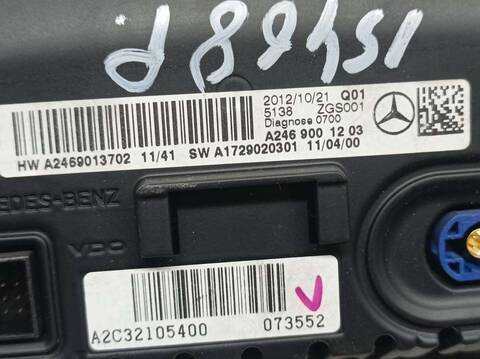 Foto 3ª: Pantalla Multifuncion Mercedes Clase B 150 B 200 CDI BE 246.201) 136CV 100KW [651901] (2012)