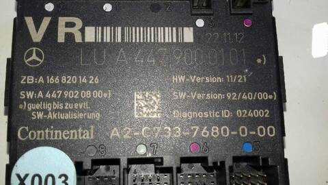 Foto 2ª: Modulo Confort BCM Mercedes Vito 109/111 CDI LANG 447.601) 114CV 84KW [R9M502] (2014)