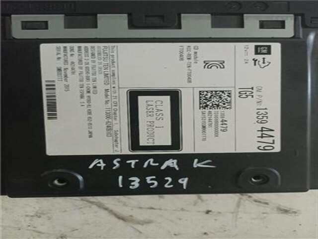 Foto 3ª: Sistema Audio Radio CD Opel Astra 1.6 BUSINESS [1.6 LTR. - 81 KW CDTI DPF] [B16DTE]