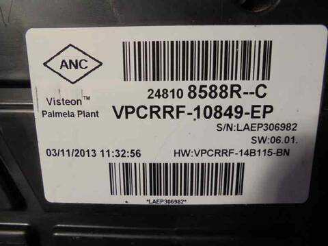 Foto 3ª: Cuadro de Instrumentos Renault Clio 1.5 DCI DIESEL FAP 90CV 66KW [K9K B6] (2014)