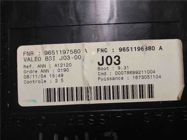 Foto 3ª: Centralita Confort BSI Peugeot 307 1.6 HDI 110 [9HY (DV6TED4)]