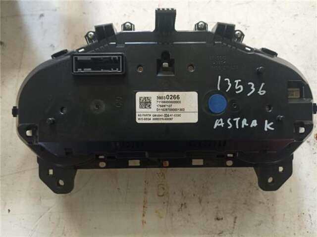 Foto 2ª: Cuadro de Instrumentos Opel Astra 1.6 BUSINESS [1.6 LTR. - 81 KW CDTI DPF] [B16DTE]