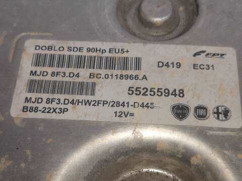 Centralita Motor ECU Fiat Doblo 1.6 D 105CV 77KW II 263) CARGO 263A2000