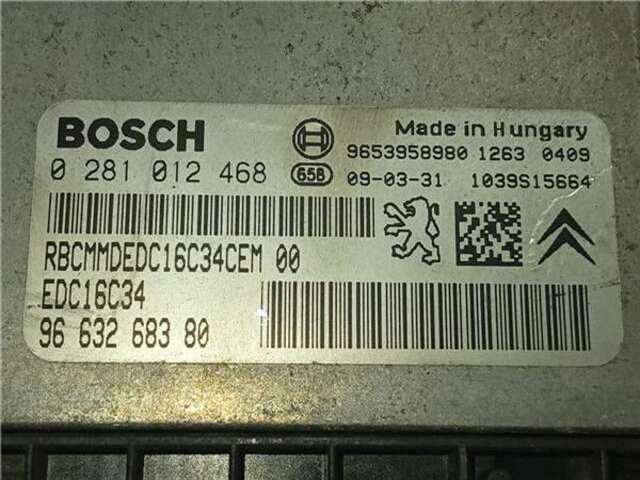 Centralita Motor ECU Citroen Xsara 1.6 HDI