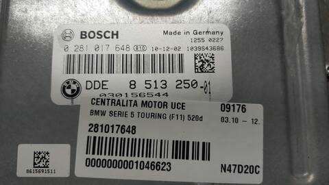 Foto 4ª: Centralita Motor ECU Bmw Serie 5 518 520 D 184CV 135KW [N47D20C] (2015)