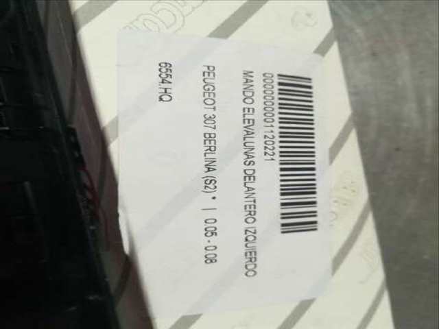 Foto 3ª: Botonera Elevalunas Peugeot 307 VERSION INDEFINIDA