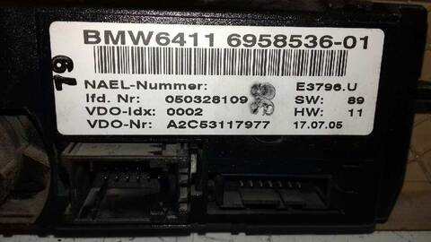 Foto 3ª: Mando Climatizador Bmw Serie 3 315 320D BERLINA 163CV 120KW [204D4] (2005)