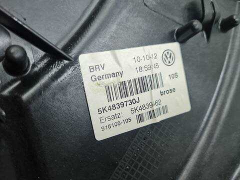 Foto 2ª: Elevalunas Manual Trasero Derecho Volkswagen Golf RABBIT BLUEMOTION 105CV 77KW [CAYC] (2012)
