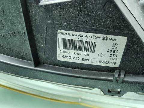 Foto 2ª: Faro Derecho Peugeot 208 ACCESS 68CV 50KW [8H01] (2012)