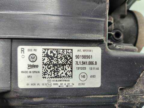 Foto 4ª: Faro Derecho Volkswagen Transporter 2.0 TDI 110CV 81KW FURGONETA [DNAB] (2024)