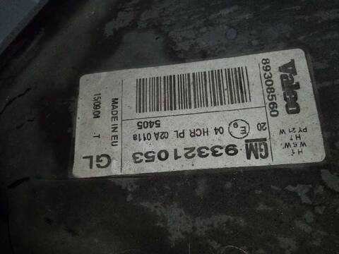 Foto 3ª: Faro Derecho Opel Meriva COSMO 100CV 74KW [Z17DTH] (2004)