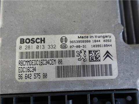 Foto 3ª: Centralita Motor ECU Peugeot 308 1.6 HDI 109CV 80KW [9HZ (DV6TED4)] (2008)