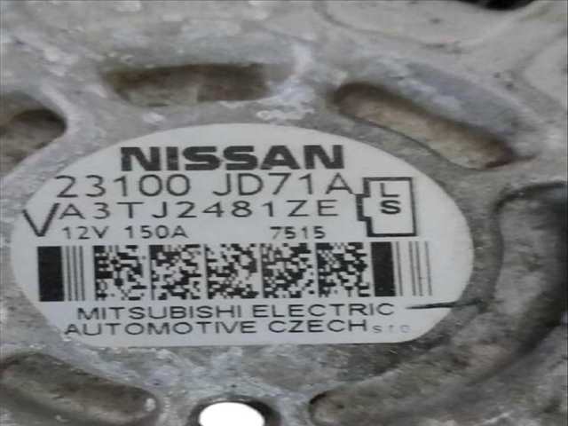 Alternador Nissan Qashqai 2.0 DCI A LAS 4 RUEDAS