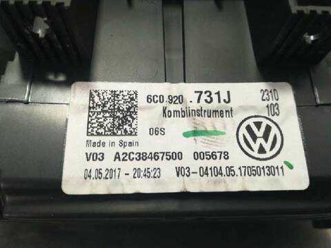 Cuadro de Instrumentos Volkswagen Polo ADVANCE BLUEMOTION 75CV 55KW