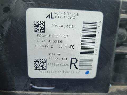 Foto 3ª: Faro Derecho Jeep Compass LIMITED 4X2 120CV 88KW [55260384] (2018)