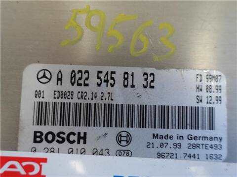 Foto 2ª: Centralita Motor ECU Mercedes Clase E 180 2.7 270 CDI 210.016) BERLINA 170CV 125KW [OM 612.961] (1999)