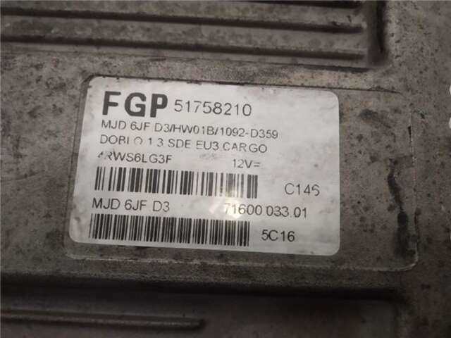 Foto 3ª: Centralita Motor ECU Fiat Doblo 1.3 JTD 16V JTD ACTIVE MULTIJET 51KW [188A9000]