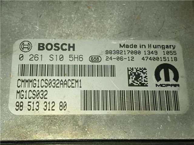 Centralita Motor ECU Opel Corsa 1.2 40 ANIVERSARIO [1.2 LTR. - 74 KW]