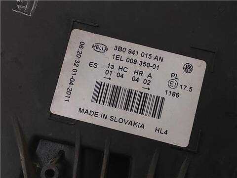 Foto 3ª: Faro Izquierdo Volkswagen Passat 1.9 TDI BERLINA 130CV 96KW [AVF] (2003)