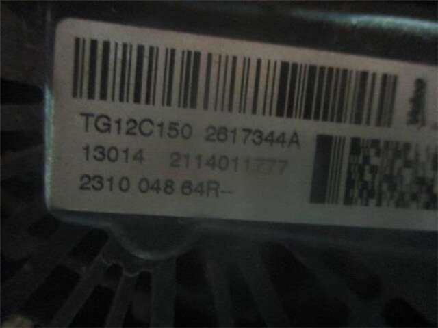Foto 3ª: Alternador Renault Fluence 1.5 DYNAMIQUE [1.5 LTR. - 81 KW DCI DIESEL FAP] [K9KJ836]