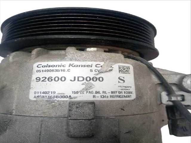 Foto 2ª: Compresor Aire Acondicionado Nissan Qashqai 1.6 (2006)