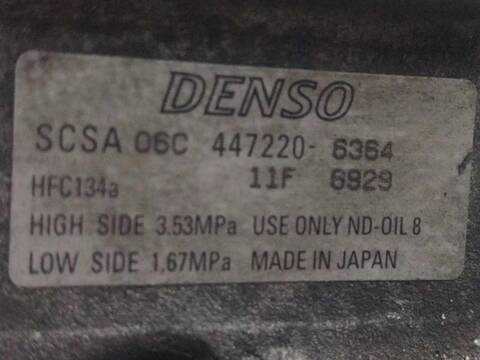 Foto 2ª: Compresor Aire Acondicionado Toyota Corolla 2.0 D-4D CDE120_ CDE120R) (2000)