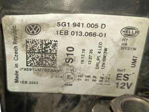 Foto 3ª: Piloto Delantero Izquierdo Volkswagen Golf 1.6 TDI (2012)