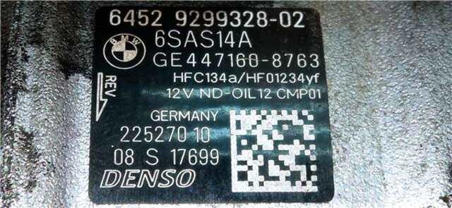 Compresor Aire Acondicionado Bmw Serie 1 114 1.5 116 D [1.5 LTR. - 85 KW 12V TURBODIESEL]