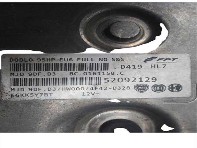 Foto 2ª: Centralita Motor ECU Fiat Doblo 1.3 D MULTIJET 263WXU1A 263ZXU1A 263WYB1A 263ZYB1A) (2010)