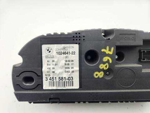Foto 4ª: Cuadro de Instrumentos Bmw X3 2.0D 177CV 130KW [N47D20A] (2008)