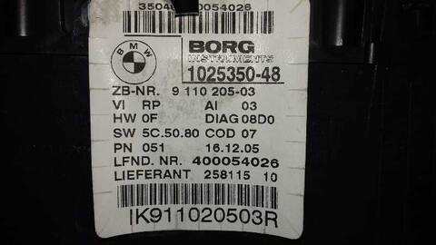 Foto 3ª: Cuadro de Instrumentos Bmw Serie 3 315 2.0 16V CAT 150CV 110KW [204D4] (2006)