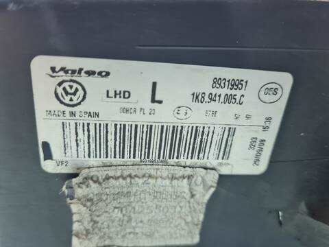 Foto 4ª: Faro Izquierdo Volkswagen Scirocco 2.0 TDI 140CV 103KW [CBD] (1950)