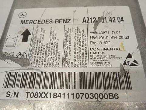 Foto 4ª: Centralita Airbag Mercedes Clase E 180 250 CDI BLUEEFFICIENCY 212.003) 204CV 150KW [651924] (2011)