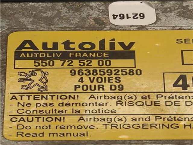 Foto 2ª: Centralita Airbag Peugeot 406 2.0 HDI 110 [RHZ (DW10ATED)]