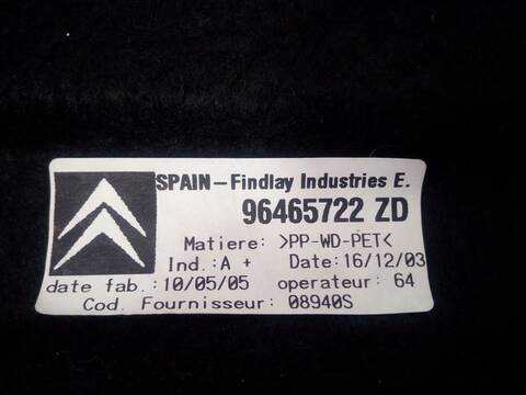 Foto 3ª: Bandeja Trasera Citroen C4 VTR COUPE 109CV 80KW [9HY] (2005)