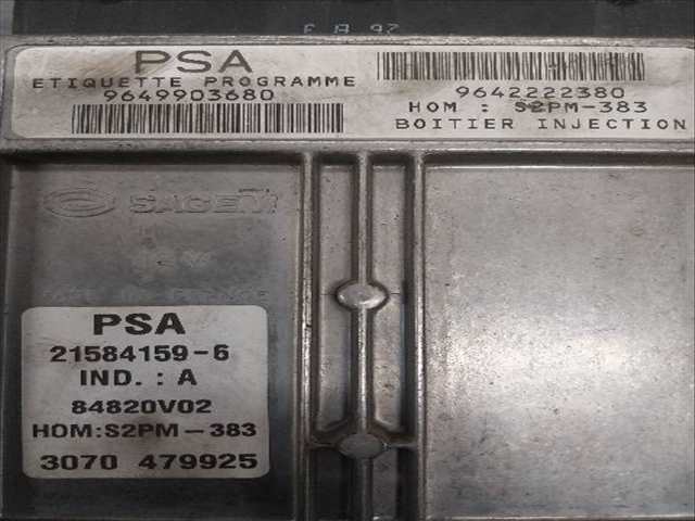 Foto 2ª: Centralita Motor ECU Citroen C3 1.4 G [G-KFV] (2004)