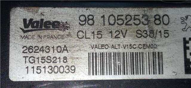 Alternador Peugeot 208 1.6 ACTIVE [1.6 LTR. - 55 KW BLUE-HDI FAP]