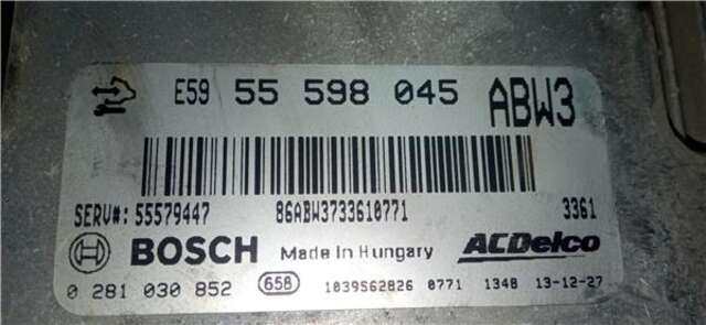 Centralita Motor ECU Opel Zafira 2.0 EXCELLENCE [2.0 LTR. - 96 KW CDTI]