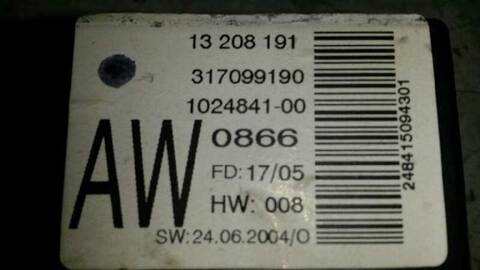 Foto 2ª: Pantalla Multifuncion Opel Meriva 75CV 55KW (2003)