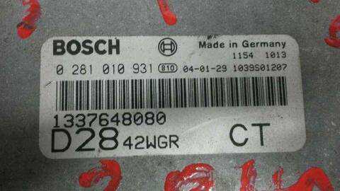 Foto 2ª: Centralita Motor ECU Citroen Jumper 35LH 2.8 HDI 127 128CV 94KW CAJA CERRADA