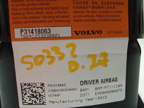 Foto 4ª: Airbag Delantero Izquierdo Volvo S60 2.0 DIESEL CAT 150CV 110KW [D4204T9] (2015)