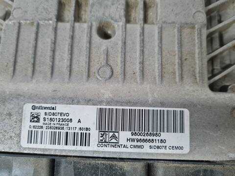 Foto 2ª: Centralita Motor ECU Peugeot Partner ACTIVE 114CV 84KW [9H05] (2013)