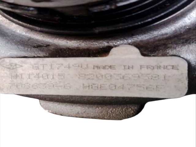Foto 2ª: Turbocompresor Renault Scenic 1.9 DCI JM0G JM12 JM1G JM2C) (2003)
