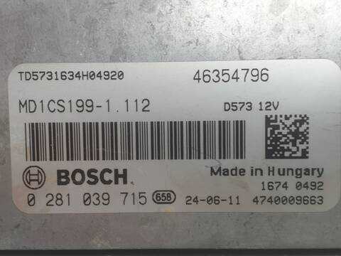 Foto 3ª: Centralita Motor ECU Fiat Ducato 140 L2H1 RS 3450 MM